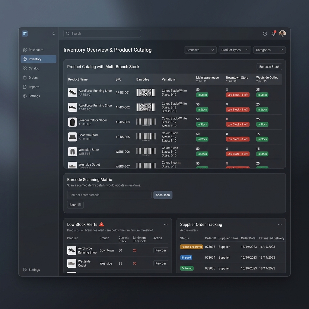 Inventory Matrix UI